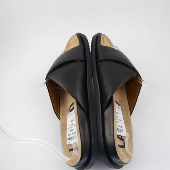 LABUCQ Mo Slide Black Nappa Cross Sandals Women's Sz US:8 - EU:38 Retail $350 - Picture 5 of 11